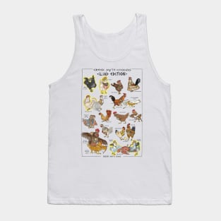 Greek Myth Chickens - COLOUR Iliad Edition (no background) Tank Top